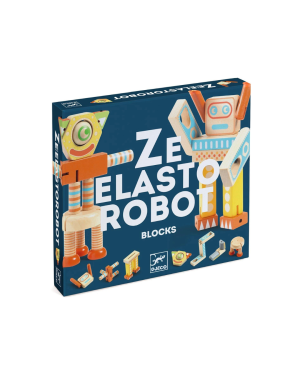 Djeco - drewniany robot ZE ELASTOROBOT