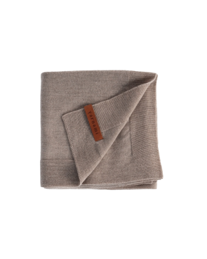 Amori amori - kocyk merino Cozy 85x85 Delikatny Brąz