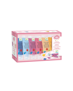 Djeco - bezpieczne farby do malowania palcami Sweet