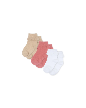 Konges Sløjd - skarpetki dziewczęce 3-pak Frill Socks