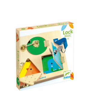 Djeco - drewniana tabliczka manualna LockBasic
