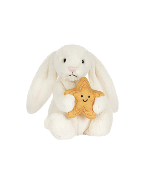 Jellycat - Króliczek Kremowy z Gwiazdką 31 cm