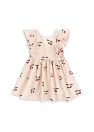 Konges Sløjd - sukienka dziecięca Elin Dress GOTS Ma Grande Cerise Pink