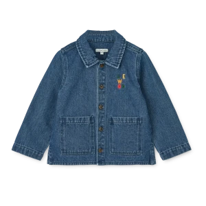Liewood - koszula jeansowa Kinsley Placement Medium Blue