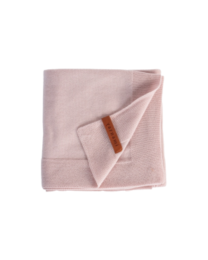 Amori amori - kocyk merino Cozy 85x85 Delikatny Róż