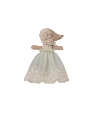 Maileg - myszka baby w sukience Mint