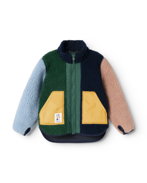 Liewood - kurtka Noam Pile Garden green multi mix