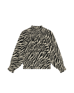 The New Society - lekka bluzka Zephyr Zebra Print