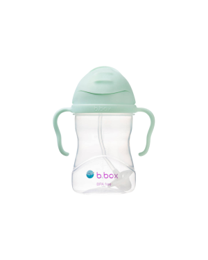 B.box - bidon dla dzieci - kubek niekapek ze słomką 240 ml Gelato Pistachio