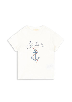Konges Sløjd - koszulka dziecięca Era Tee OCS Off White/Sailor