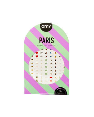OMY - Naklejki na paznokcie 120 sztuk Paris