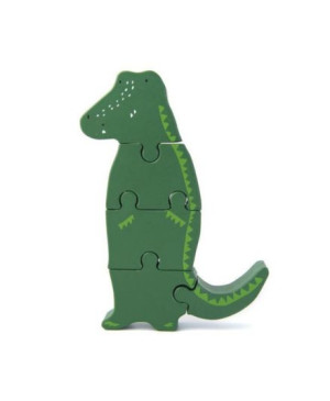 Trixie - drewniane puzzle zwierzęta Krokodyl