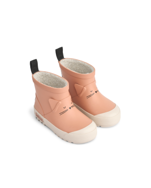 Liewood - ocieplane kalosze Jesse Cat Tuscany Rose