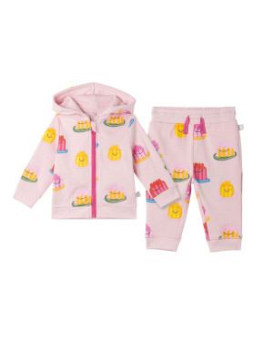 Stella McCartney - różowy bawełniany dres Jelly