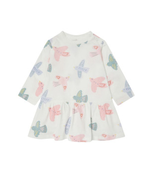Stella McCartney - bawełniana sukienka Dove Print