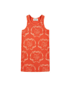 BOBO CHOSES - sukienka midi Ribbon Gift Red
