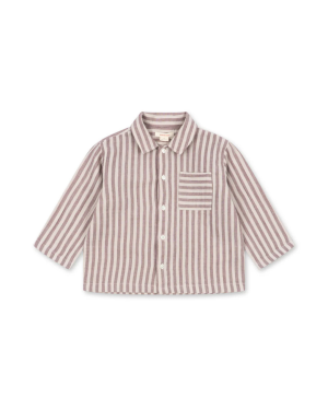 Konges Sløjd - bawełniana koszula Ely GOTS Red Stripes