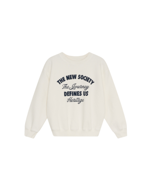 The New Society - bawełniana bluza Bay Whisper White