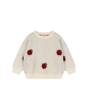 Konges Sløjd - sweter bawełniany dziecięcy Lapis Knit Blouse Lady Bug