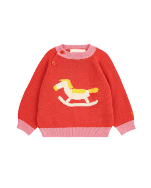BOBO CHOSES - sweterek niemowlęcy Rocking Horse
