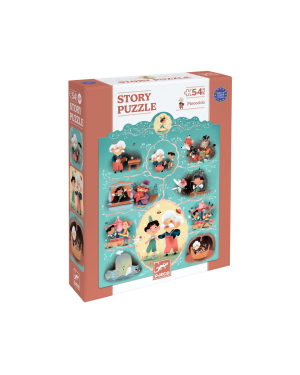 Djeco - puzzle Pinokio 54 elementy