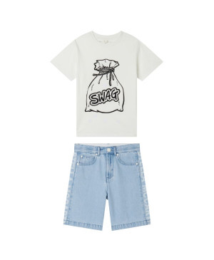 Stella McCartney - stylizacja chłopięca Denim Swag
