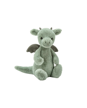 Jellycat - Smok miętowo-szary 18 cm