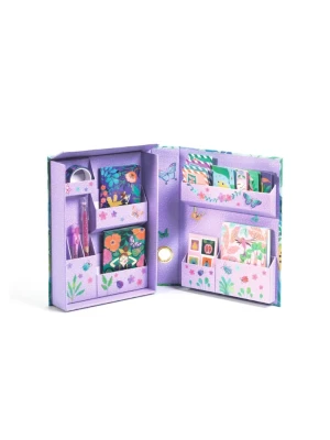 Segregator z zestawem papierniczym Djeco Marie