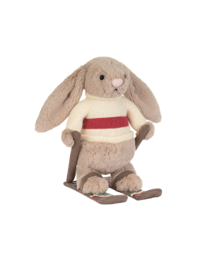 Jellycat - Króliczek Beżowy na Nartach 20 cm