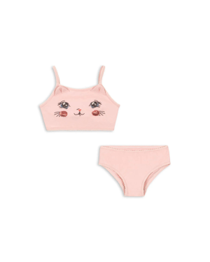 Konges Sløjd - strój kąpielowy dwuczęściowy Kitty Bikini Powder Pink