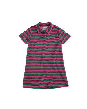 BOBO CHOSES - sukienka polo Striped Terry Cloth