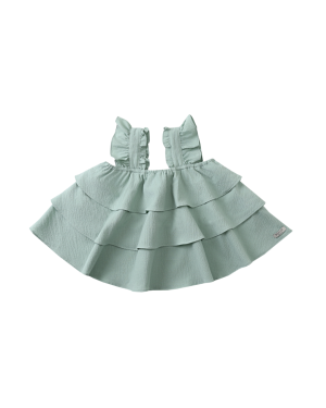 Donsje - bluzka z falbankami Doortje Frosted Green