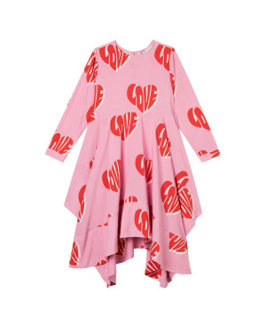 Stella McCartney - sukienka z długim rękawem LOVE