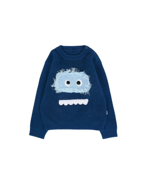 Stella McCartney - sweter niemowlęcy z naszywką Yeti