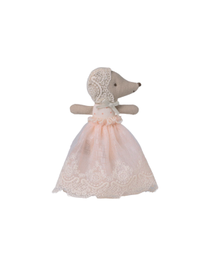 Maileg - myszka baby w sukience Powder