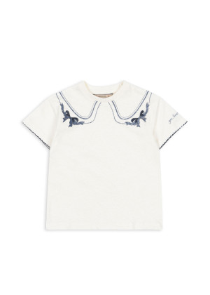 Konges Sløjd - koszulka dziecięca Era Tee OCS Off White/Bow Collar
