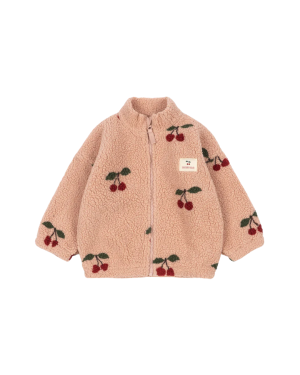 Konges Sløjd - kurtka z polaru Jody Teddy Ma Grande Cerise Blush