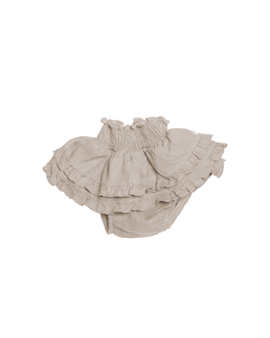 Donsje - lniane bloomersy Vaibi Soft Taupe