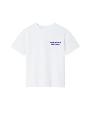 American Vintage - t-shirt dziecięcy FIZVALLEY Blanc