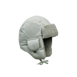 Elodie Details - ciepła zimowa czapka dziecięca wiązana Winter Bonet Hazy Jade