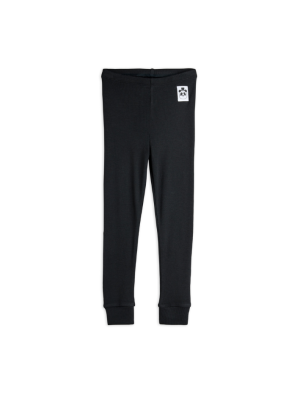 Mini Rodini - legginsy Modal Rib Black