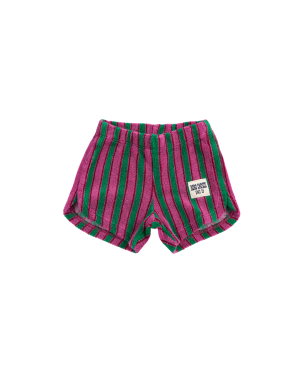 BOBO CHOSES - spodenki Striped Terry Cloth