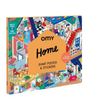 Omy - plakat z naklejkami Mój Dom