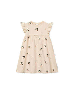 Liewood - sukienka z nadrukiem Neveah Peach Sea shell