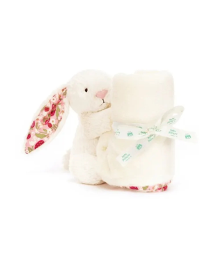 Prezent na Baby Shower. Króliczek „Berry” Kocyk Kremowy 70 cm Jellycat