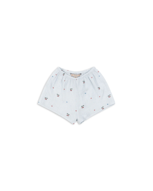 Konges Sløjd - mini szorty Coco GOTS Cherry Blue Coeur