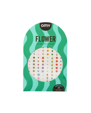 OMY - Naklejki na paznokcie 120 sztuk Flower