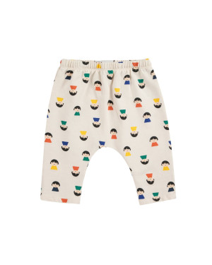 BOBO CHOSES - spodnie niemowlęce dresowe All Over Jogging Pants Game Pawns