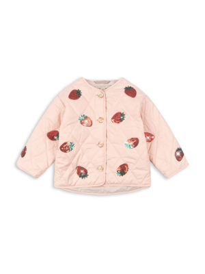 Konges Sløjd - kurtka dziecięca na guziczki Flora Strawberry