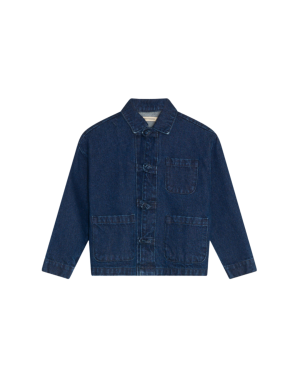 The New Society - koszula jeansowa TNS Denim Shirt Dark Blue Denim